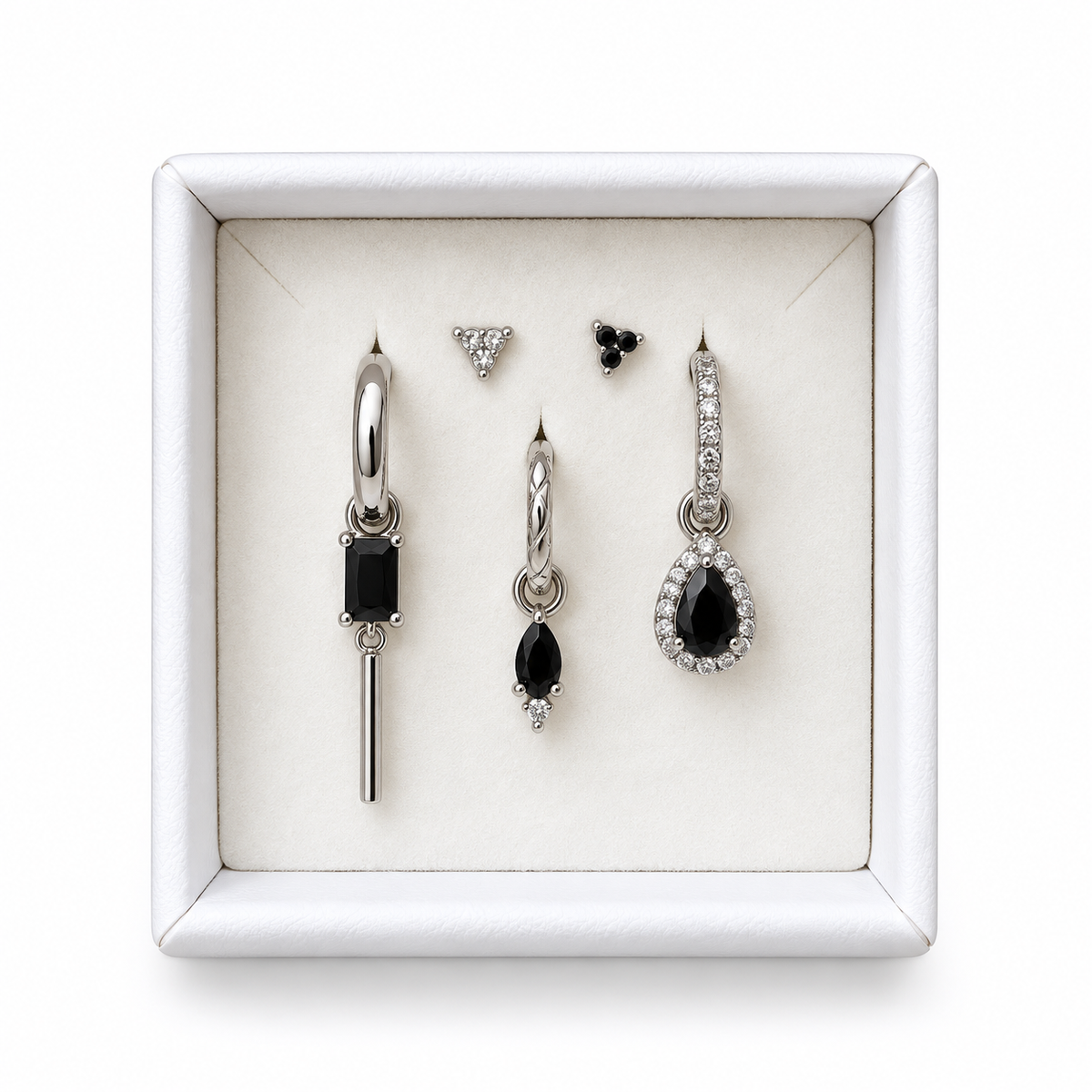 Black set silver