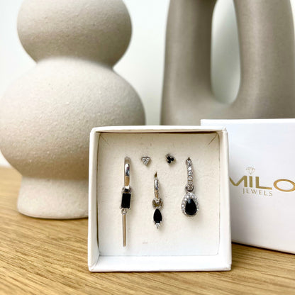Black set silver