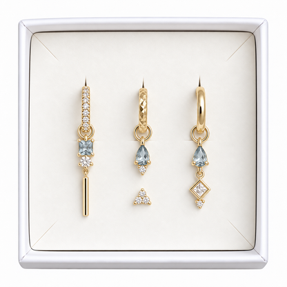 Aquamarine mix set