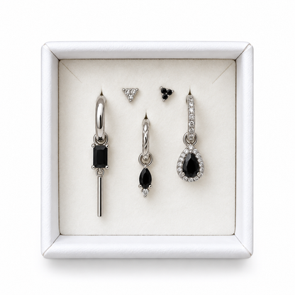 Black set silver