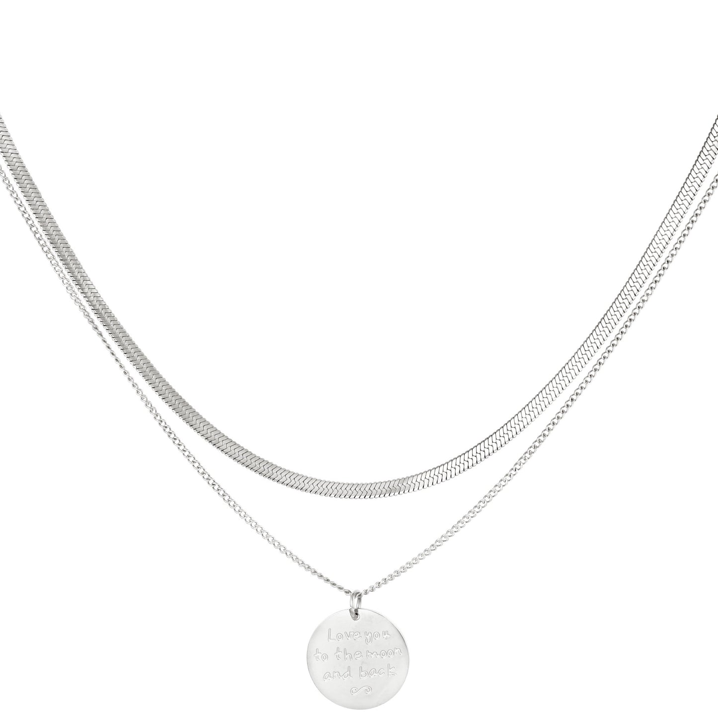 MILO - Love to the moon and back - Ketting - Silver